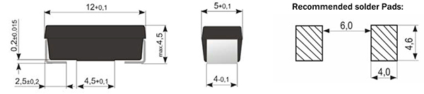 RWP smd film general purpose resistor dimensions